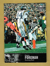 CHUCK FOREMAN 1997 UPPER DECK ON CARD AUTOGRAPH AUTO CARD #AL-103 NFL VIKINGS!
