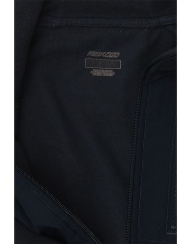 REEBOK Mens Fleece Jacket UK 38 Medium Navy Blue Colourblock Polyester CV02 - Picture 3 of 3