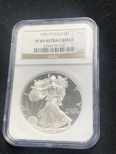 1996-P NGC PF69 ULTRA CAMEO AMERICAN SILVER EAGLE