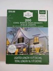 Christmas Holiday Time 200-Count Cool White LED High-Density Icicle Lights New