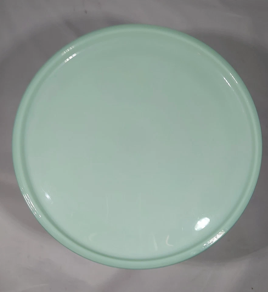 Soporte para pasteles de jadeíta verde y cúpula de vidrio Pioneer Woman de 10" hermoso estado Foto 2 de 4