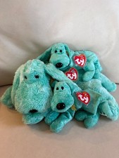 Matching Set of TY Beanie Buddy  2 Beanie Baby Diddley The Puppy Dog Plush