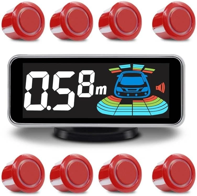 Reverse Parktronic System - Car Parking Sensors Kit in Red - Image 3 of 4