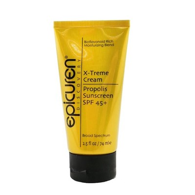 epicuren DISCOVERY X-treme Cream Propolis Sunscreen SPF 45+, Yellow, 2.5 Fl Oz