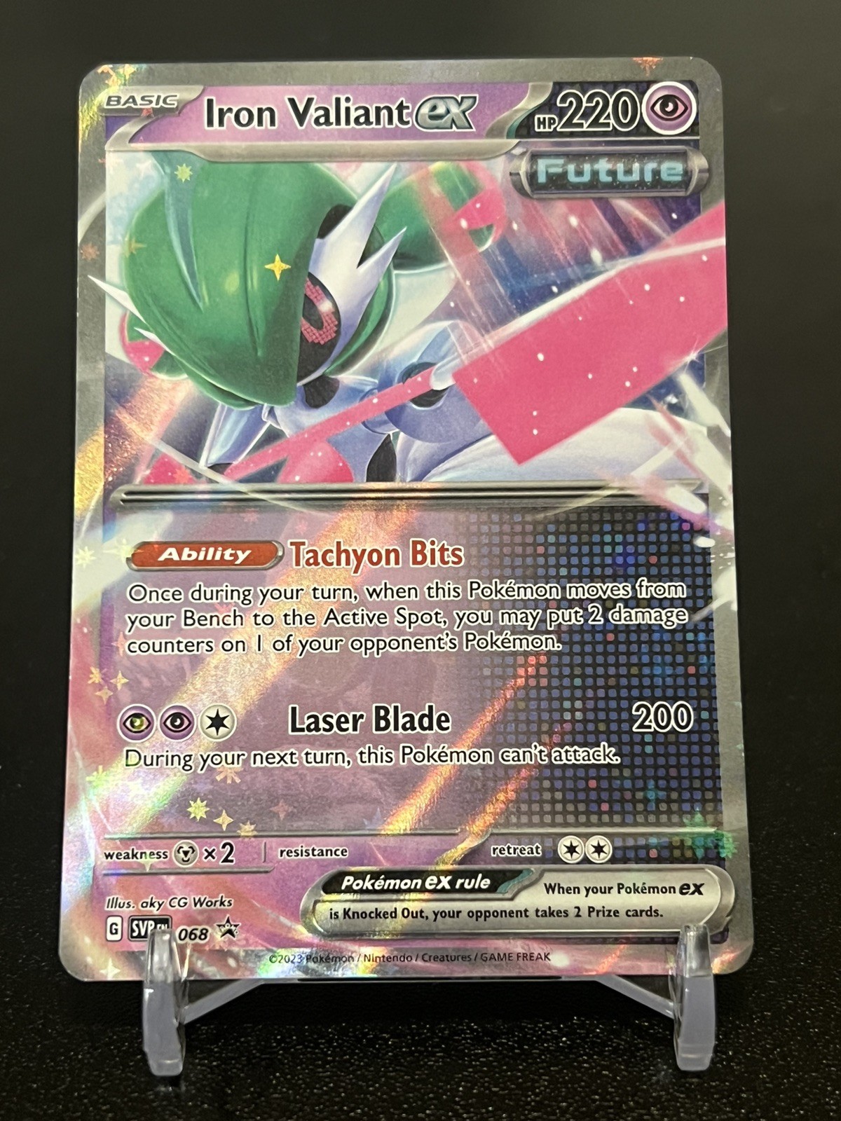 Pokemon Iron Valiant ex 68 Scarlet & Violet Black Star Promos NM HOLO