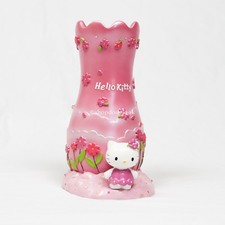 Imagen de Hello Kitty Vintage Style Flower Vase 2004 8"H 4"D Rare Figural Tabletop Decor