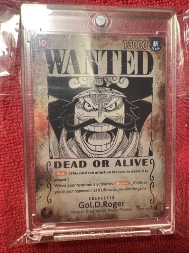 One Piece Gol.D.Roger OP09-118 SP Wanted Poster Manga Perfect 10 Candidate!