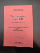 Buch Buchfahrplan Heft 3 G Deutsche Bundesbahn 1975 BD Hannover