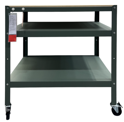 New IKEA BROR Utility Cart Gray-Green Pine Plywood (33 ½x21 ⅝