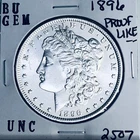 1896 BU GEM MORGAN SILVER DOLLAR UNC MS+++ U.S. MINT RARE COIN 2507