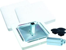 CHAMPRO Pro Style Molded Rubber Base Set of 3 Ground Anchored Bases for Baseball