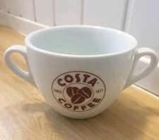 Costa Coffee Double Handle Mug Cup Large Two Handled