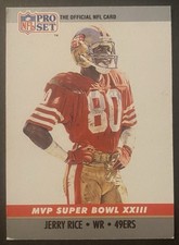 1990 Pro Set #23 Jerry Rice Super Bowl MVP Collectibles