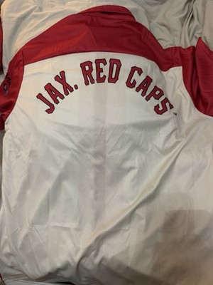 Jacksonville Jumbo Shrimp Sga Red Caps Button Up Shirt