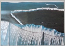 Christo & Jeanne Claude: Running Fence Kalifornien 1976 Kunstdruck Art Print