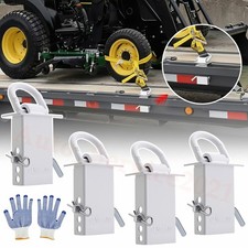 4pcs 16200lbs Trailer Stake Pocket D Ring Tie Downs Fit For Flated Trucks And...
