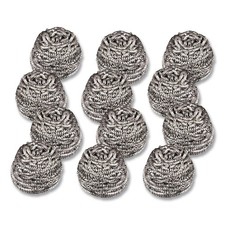 Scotch-Brite 84 Stainless Steel Scrubber - Silver (12/Carton) New