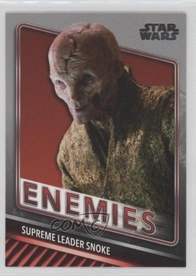 2019 Topps Star Wars Skywalker Saga Enemies Supreme Leader Snoke #E-9 d8k