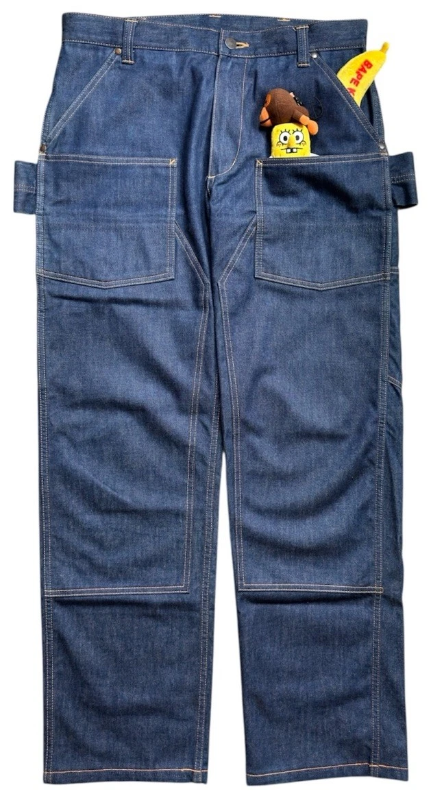 A Bathing Ape Cotton Blue Jeans for Men for sale | eBay