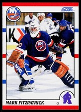 Mark Fitzpatrick, 1990-91 Score American, #102, New York Islanders, RC