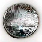 Three Masted Sailing Ship Sunrise, World Trade Unit, 1oz .999 FS, Proof-Like
