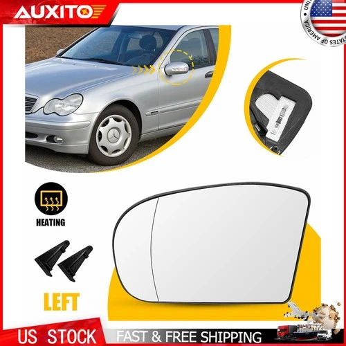 Heated Mirror Glass Driver Side For Mercedes E Class W211 E320 E350 2003-2006
