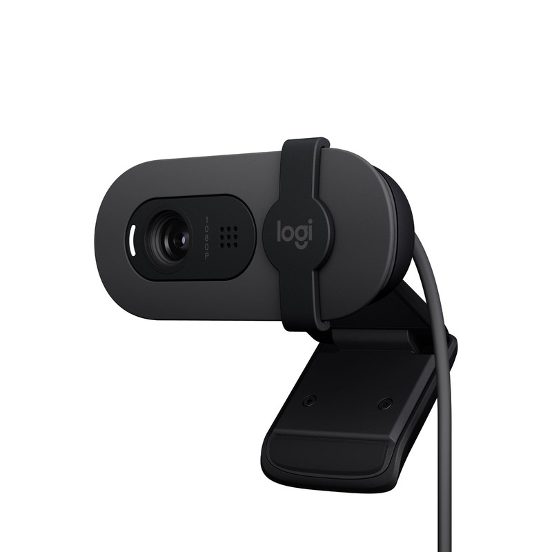 Brio 100 Full HD Webcam for Meetings and Streaming Auto Light Balance Built In