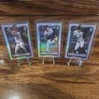 2026 Bowman Chrome Mike Trout, Aaron Judge Roki Sasaki 3 CARD MOJO REFRACTOR LOT