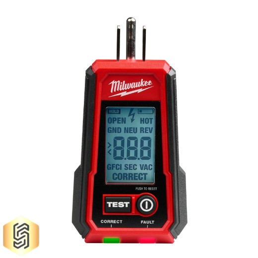 Milwaukee 2224-20 Digital GFCI Receptacle Tester