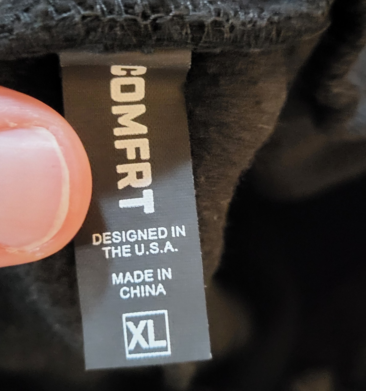 Comfrt Unisex MInimalist Sweatpants Joggers Black Obsidian XL Comfort Heavy