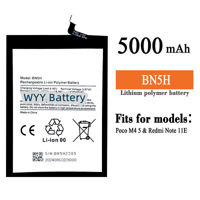 New Replacement 6000mAh Phone Battery BN5H For Xiaomi Poco