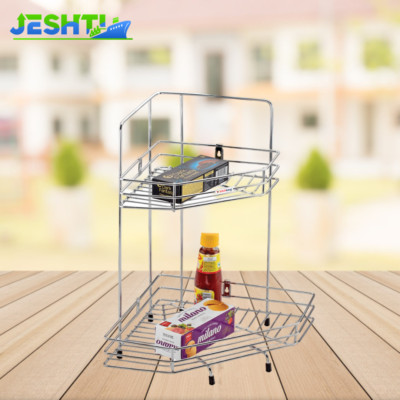 Stainless Steel Diamond Corner Big and Small Rack for Other Kitchen Storage