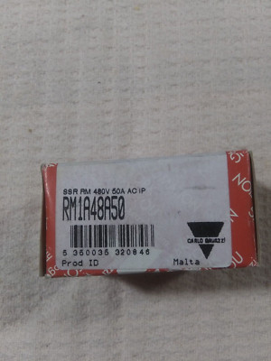 Carlo Gavazzi Solid State Relay Panel Mount, NEW RM1A48A50 / 50A 480V / 15A 480V