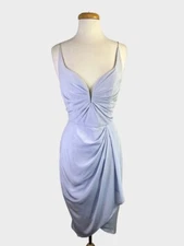 Zimmerman Periwinkle Midi Dress 100% SILK Size 3