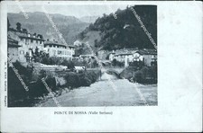bs549 cartolina ponte di nossa valle seriana 1900 provincia di bergamo lombardia
