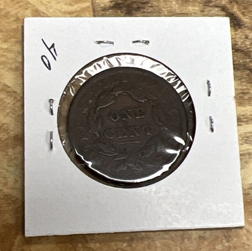 1838 US Liberty Coronet Head 13 Stars Large One Cent Coin - Picture 5 of 7