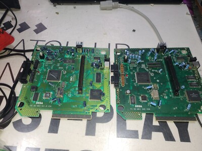 Sega Genesis 1631 DEFECTIVE DONOR Motherboards x2-No Video/No Power-PARTS-READ