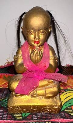 Kuman Thong Statue Thailand Pink Wrapping (6 inches tall) Buddhism