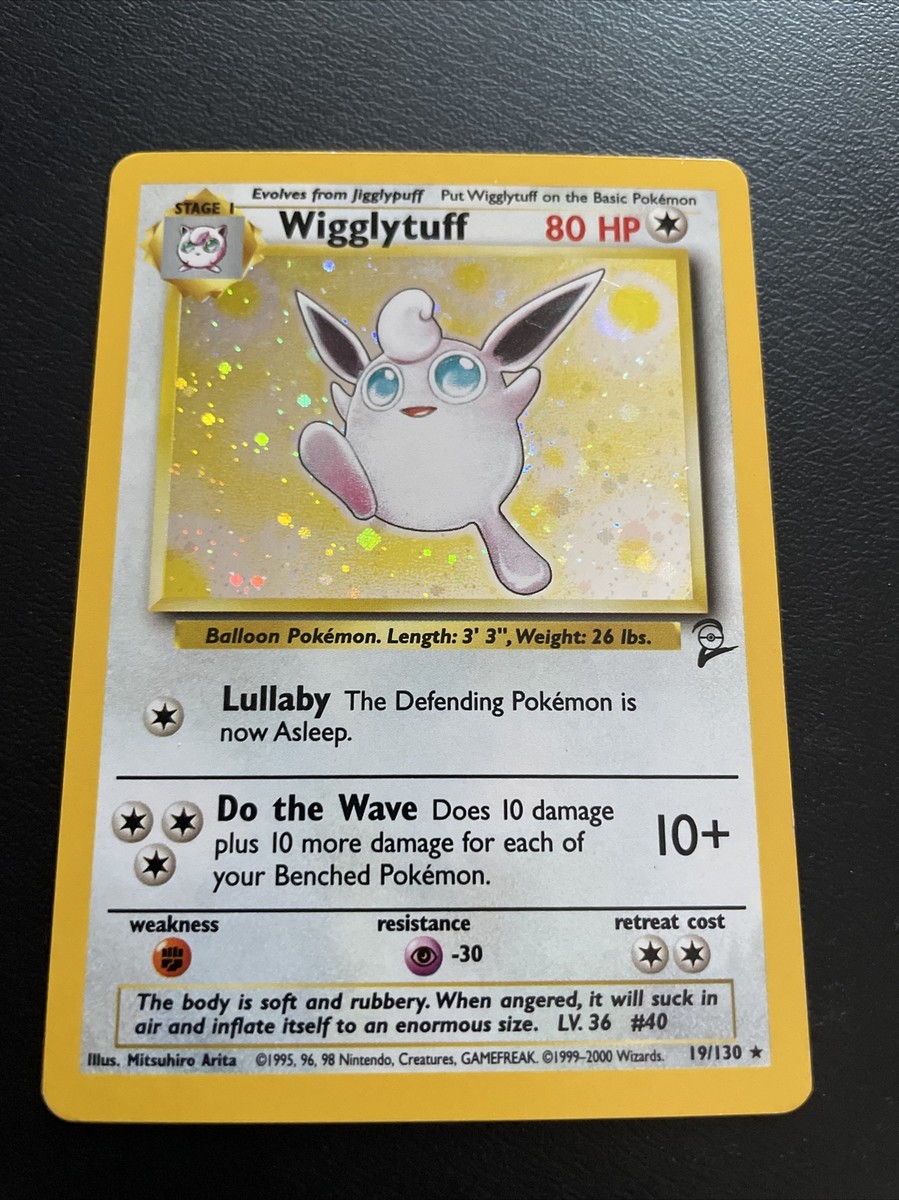 wigglytuff holographic pokemon card value 1999 Nintendo Pokemon Jungle Wigglytuff-Holo