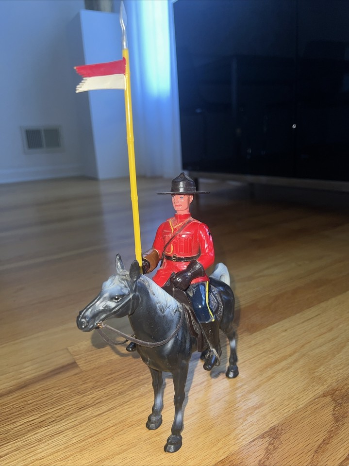 Vintage Plastic Toy Canadian Mountie With Black Horse Hong Kong RCMP eBay