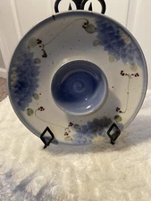 Dahlstedt Hand Thrown Pottery Vintage 11 Inch Chip And Dip Platter Plate Signed