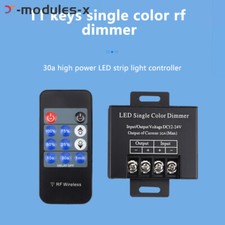 DC12V 24V 11Key LED Single Color Dimmer RF 30A Strip Light Remote Controller DIY
