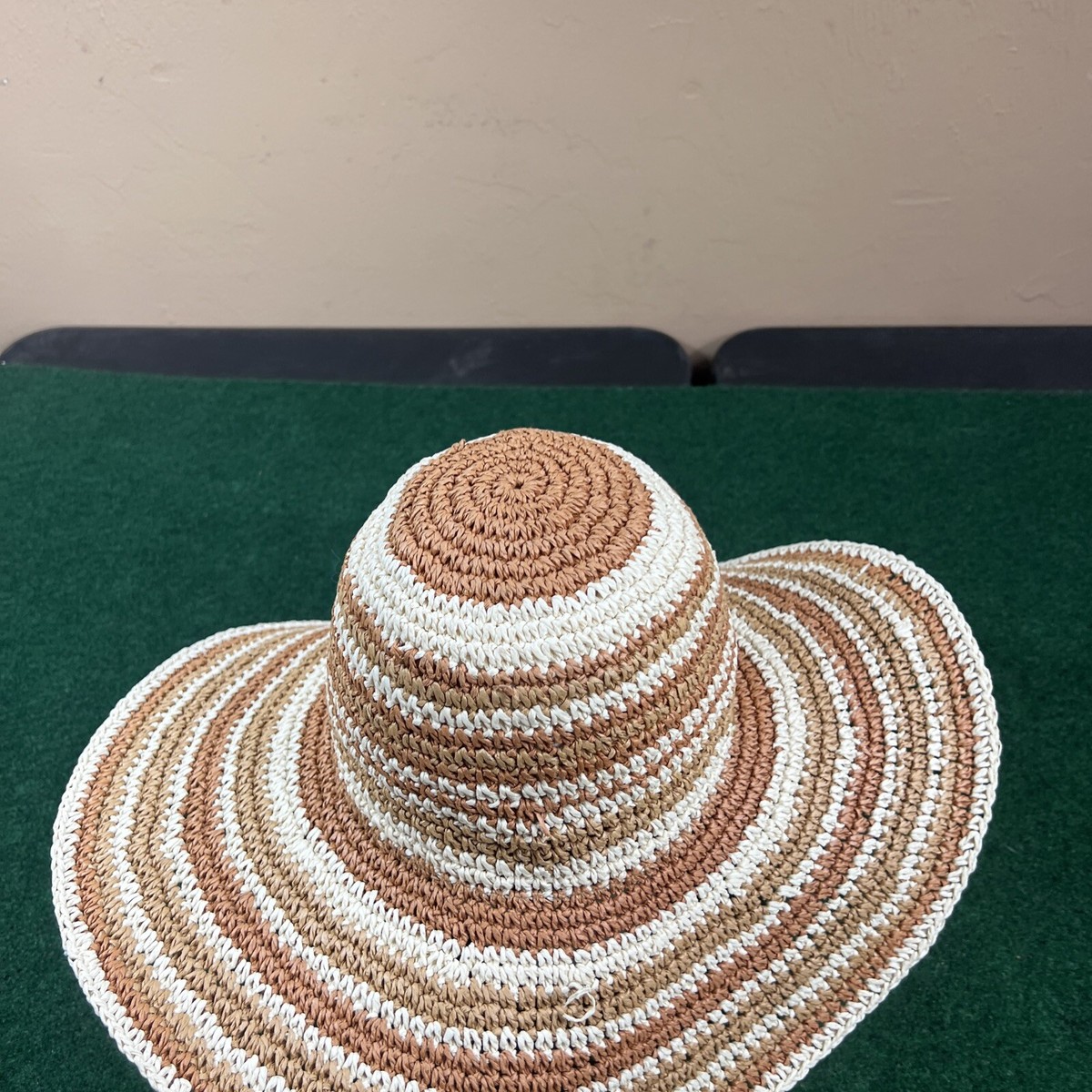 Laundry Packable Sun Hat Shelli Segal Natural Wide Brim | eBay display picture 1