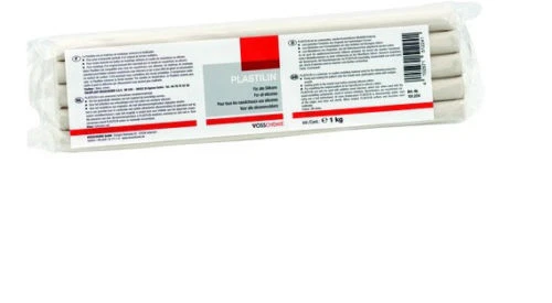 Vosschemie Plastilin Modelliermasse weiß Knete beige 1kg Silikon