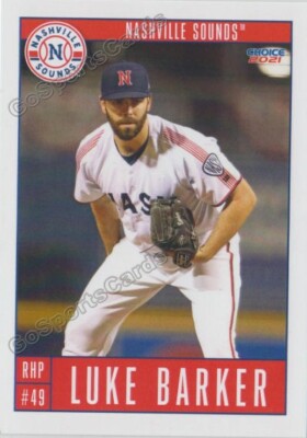 2021 Nashville Sounds Luke Barker RC Rookie Milwaukee Brewers