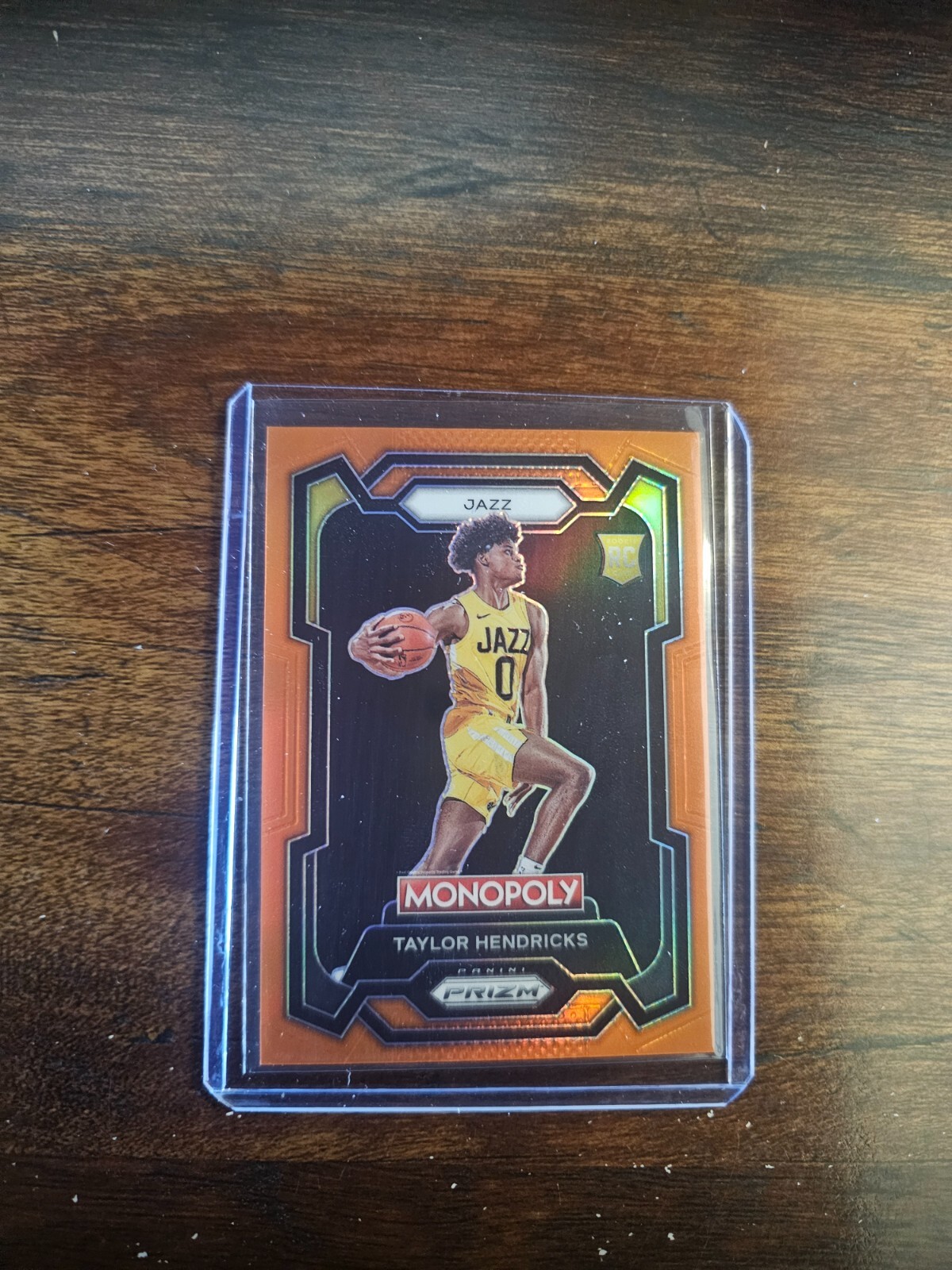 2023-24 Prizm Monopoly #86 Taylor Hendricks Orange Rookie RC 025/124 Jazz SP