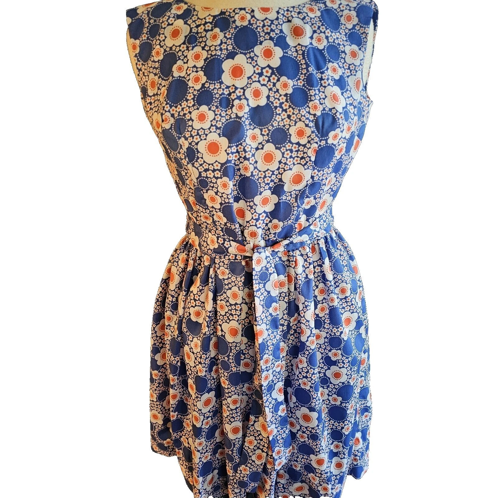 Handmade Poliéster Mod/Gogo Roupas Vintage para mulheres