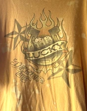 ODM vintage 00s Y2K Inkhouse Tattoo Lucky Horseshoe Dice T-Shirt Rap Hip Hop