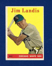 1958 Topps baseball card #108 Jim Landis Chicago White Sox EX