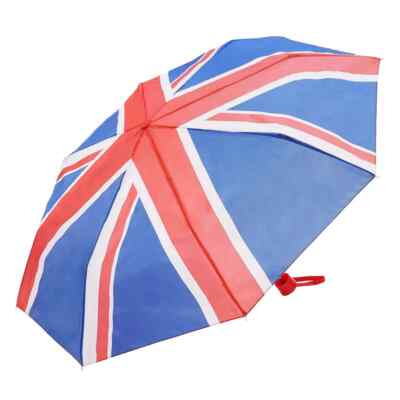 x MINI UNION JACK UMBRELLA UK FLAG LIGHT WEIGHT AUTO BRITISH